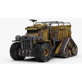 Postapocalyptic Gun Truck Concept model